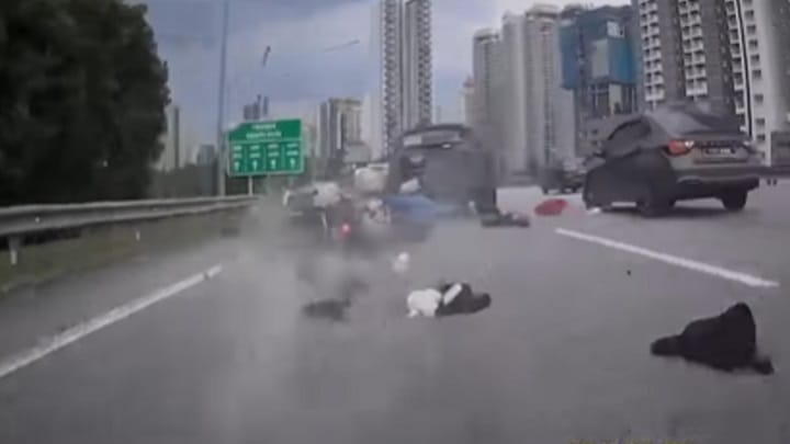 Pemandu pacuan empat roda direman dua hari langgar lari pasangan naik motosikal Pemandu pacuan empat roda direman dua hari langgar lari pasangan naik motosikal