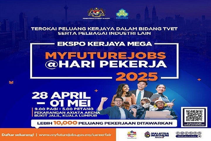 Ekspo Kerjaya Mega MYFutureJobs 2025 Bawa Sinar Baharu Buat Rakyat Malaysia Ekspo Kerjaya Mega MYFutureJobs 2025 Bawa Sinar Baharu Buat Rakyat Malaysia