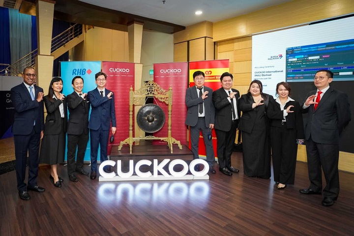 CUCKOO Malaysia disenarai di Pasaran Utama Bursa Malaysia Securities Berhad CUCKOO Malaysia disenarai di Pasaran Utama Bursa Malaysia Securities Berhad