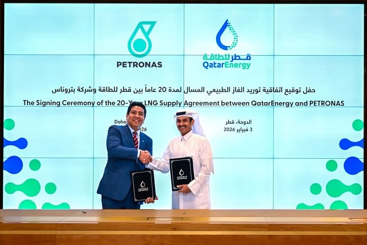 PETRONAS tandatangani perjanjian bekalan LNG selama 20 tahun dengan QatarEnergy