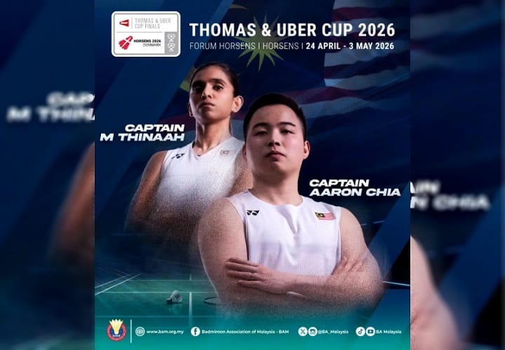 Aaron, Thinaah ketuai skuad negara ke Piala Thomas dan Uber 2026 Aaron, Thinaah ketuai skuad negara ke Piala Thomas dan Uber 2026