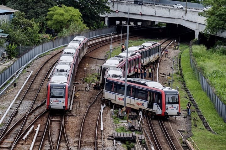 Tren tergelincir di Stesen Chan Sow Lin, Rapid KL aktifkan pelan alternatif