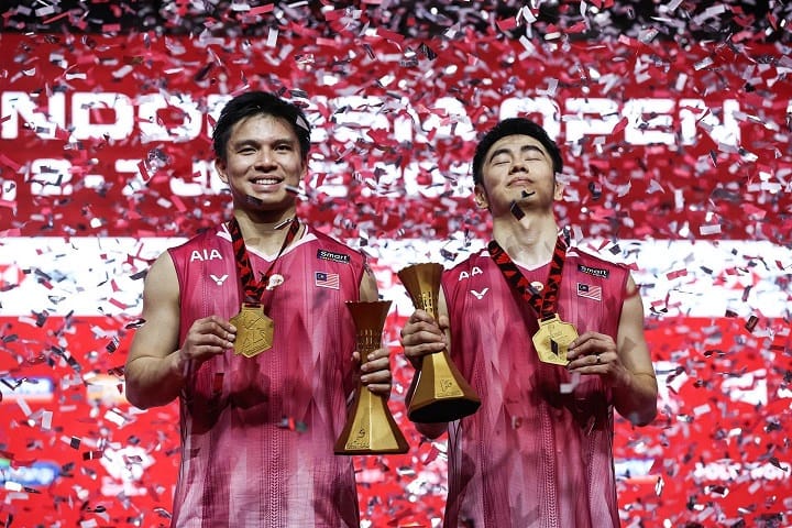 Goh Sze Fei dan Nur Izzuddin Rumsani Juara Terbuka Indonesia Goh Sze Fei dan Nur Izzuddin Rumsani Juara Terbuka Indonesia