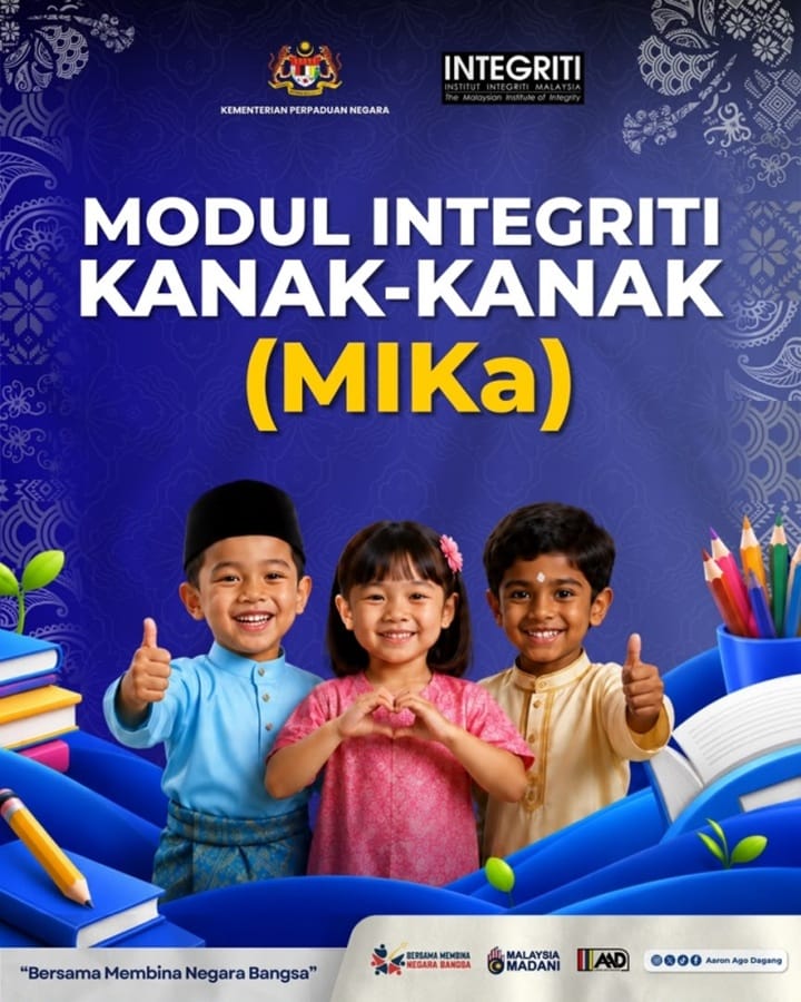 Raja Permaisuri Agong, Raja Zarith Sofiah berkenan sempurnakan Pelancaran Modul Integriti Kanak-kanak ( MIKa )