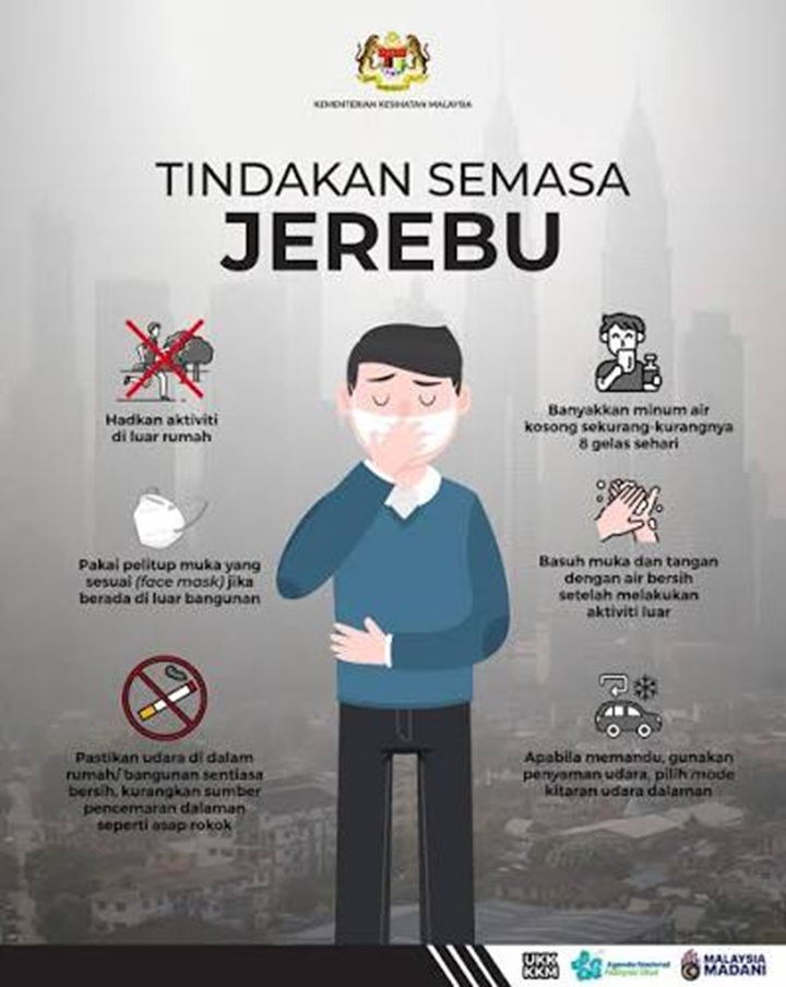 JEREBU: 41 KAWASAN SEMENANJUNG MALAYSIA CATAT IPU TIDAK SIHAT SETAKAT 9 PAGI
