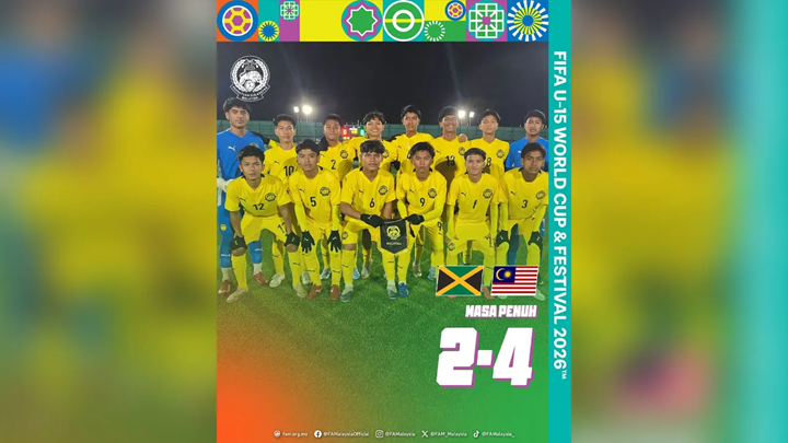 Harimau Muda mara ke suku akhir, belasah Jamaica 4-2 di Piala Dunia B-15 Harimau Muda mara ke suku akhir, belasah Jamaica 4-2 di Piala Dunia B-15